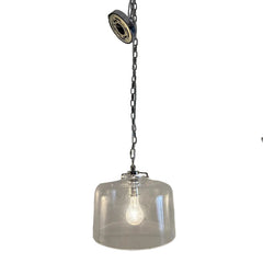 Thomas O'Brien Clear Glass 12" Pendant Light, "Katie", Sku 033848