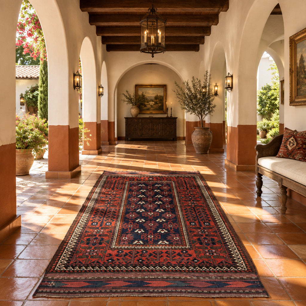 Turkish 20's Extra Wide Jewel Tones Runner, Sku 034016