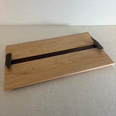 Custom Cheese Board w/ Metal Handles by Don Archer, Sku 033740