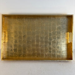 Large Tray with Gold Leaf and Lacquer Finish, Sku 034044
