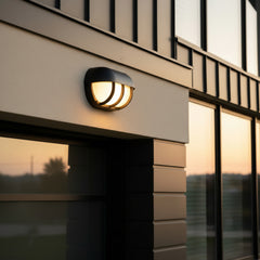 BEGA Wall Luminaire Shielded Crystal Glass Exterior Light Fixture, Sku 033652