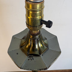 Art Deco Style Brass Floor Lamp, Sku 033664