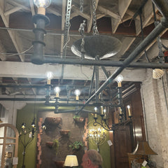 Tom Corbin, Lighting Artist, Bronze Chandelier, Extra Large, Ten Light, Sku: 033395