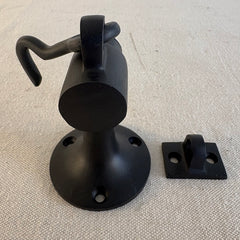 Deltana Solid Brass Door Stop with Black Finish, Sku 034132