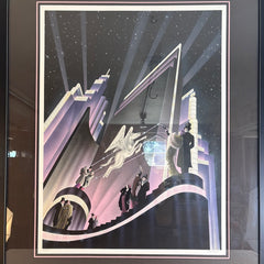 Original Framed Serigraph by Robert Hoppe, "Pegasus", Sku 033754