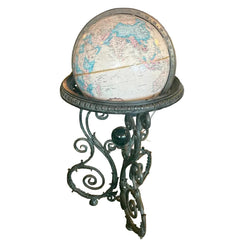 World Globe w/ Elaborate Metal Stand, Sku 033933