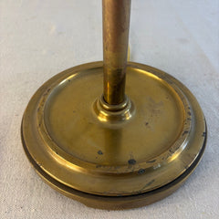 Desk Lamp Articulated Adjustable Movement Shell Shaped Shade in Antique Brass Finish, Sku 034119