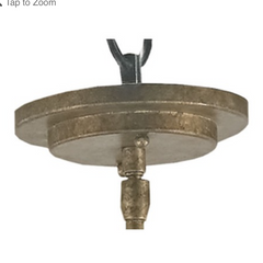 Currey & Co. Jean Louis 6 Arm, Black & Gold Chandelier, Sku: 033536