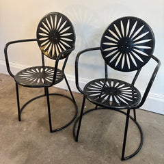 Pair of Terrace Store, Wisconsin Union Garden Chairs, Metal, Sku 034050