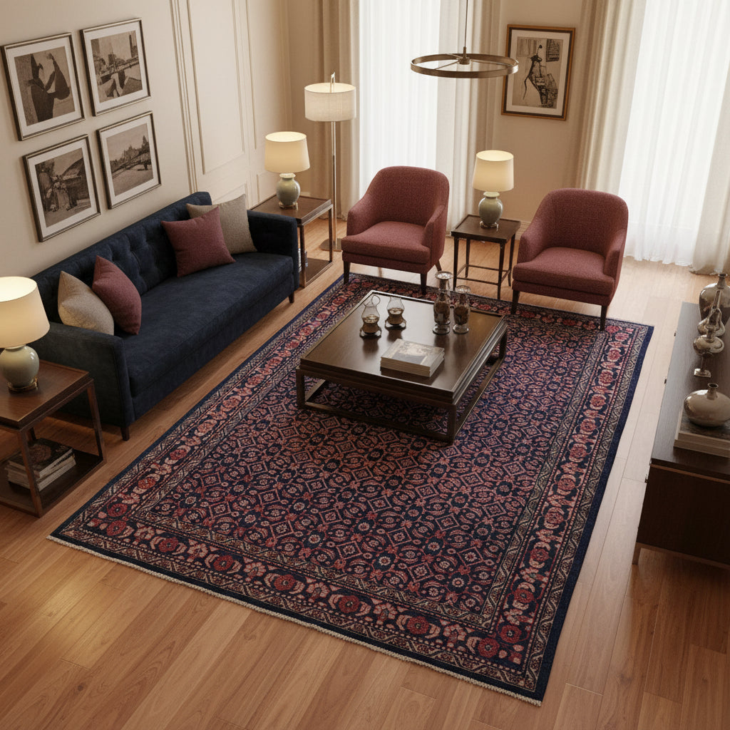 Rug, Wool, Large Fringed Hand Knotted Oriental, Sku: 033562