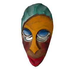 Multi-colored  Tribal Mask, Red Lips, Sku 033054
