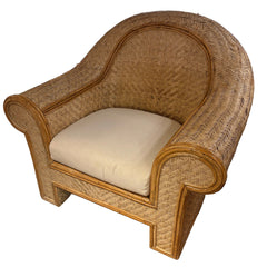 Vintage Bamboo & Rattan Chair, Sku 032657