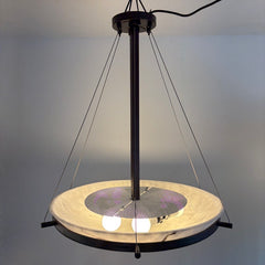 Faux Alabaster Bowl-Style Pendant Light, Sku 033984
