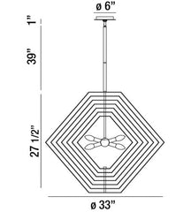 Europhase Chrome Chadelier 3