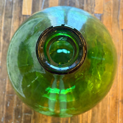 Green Glass Demijohn Bottle, Sku 033952