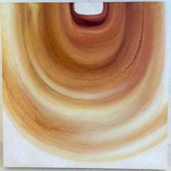 Original Painting "Aura" by Sunny Gibbons, Mixed Media on Wood Panel 2026, Signed, Sku 03380