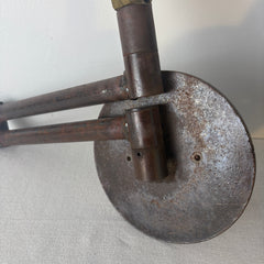 Swing Arm Wall Sconce Cast Metal Intended Rust Patina Finish, Sku 033327