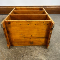 Small Pine Wall Shelf or Floor Shelving, Vintage