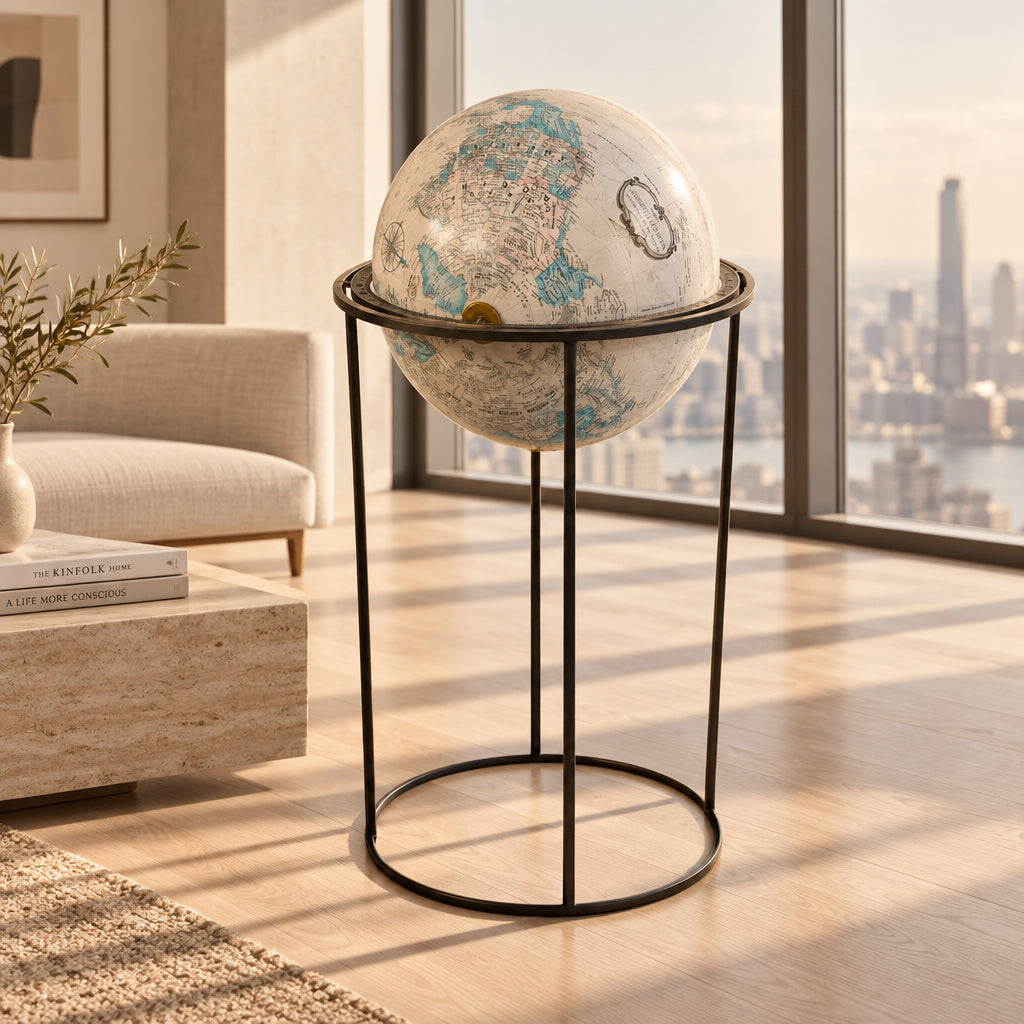 World Globe on Metal Stand, Sku 033933
