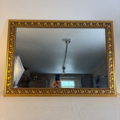 Beveled Mirror in Decorative Gold Finished Frame, Sku 033795