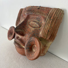 Mayan Terra Cotta Mask, Sku 033059