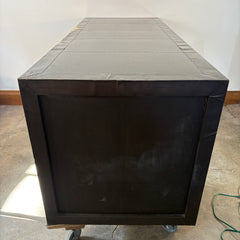 Restoration Hardware, Metal Wrapped Desk with Aged Patina, 7 Drawers, Sku 033351