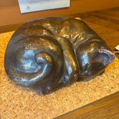 "Kiki The Cat" by Artist Malvina Hoffman Painted Plaster, Sku 033941