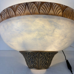 Alabaster Stone Wall Light Sconce, Sku 033551