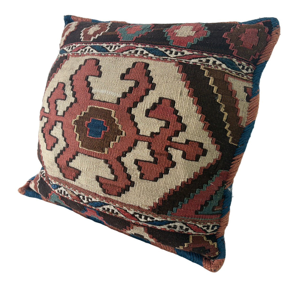 Kilim Pillow, Large Square & Down Filled, Sku 033133