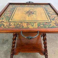 Multi-color Tray Table from Argentina, Wood and Metal, Sku 033003