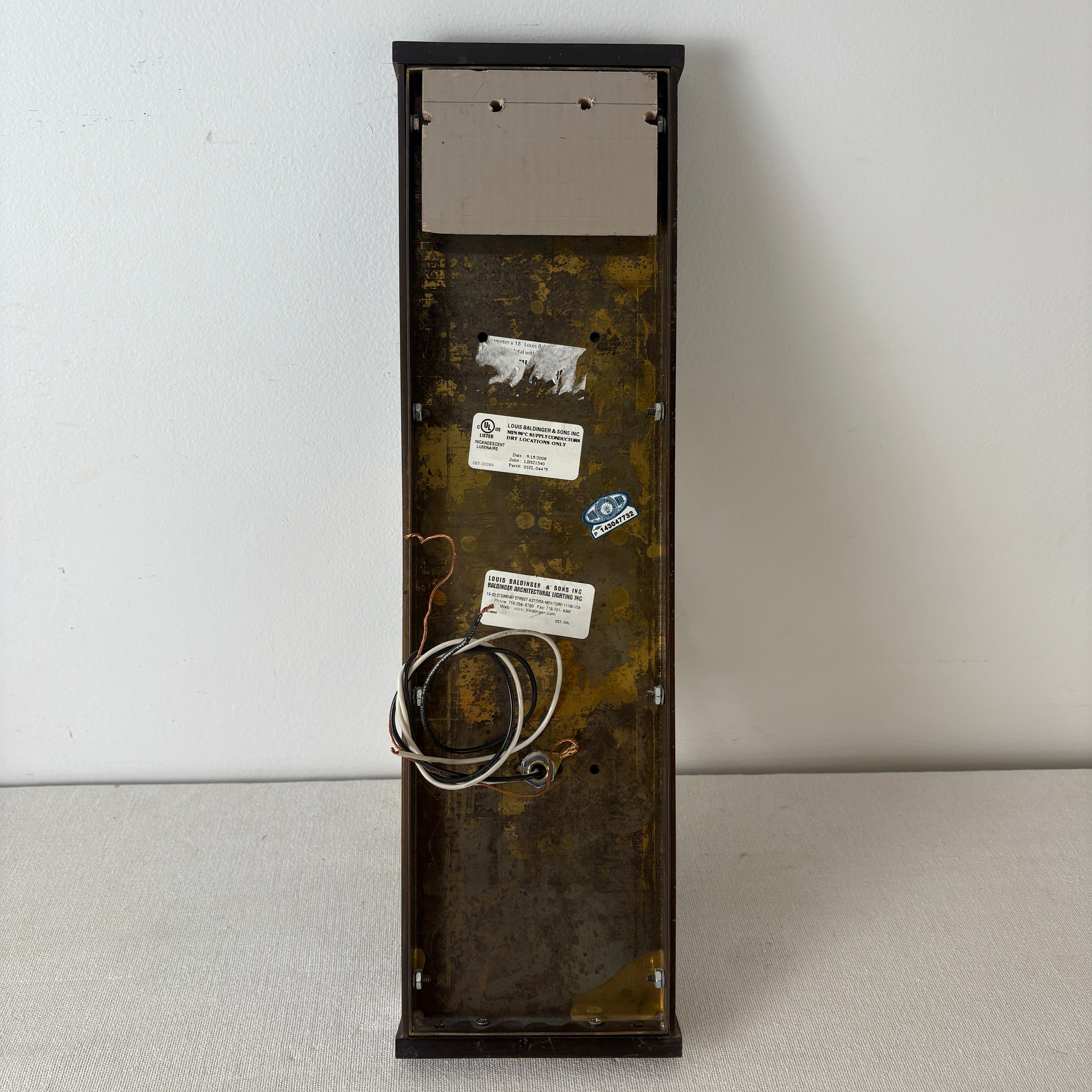 Louis & Baldinger & Sons Bronze Sconces, Sku 033149