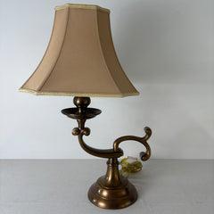 Chapman and Meyers Antique Brass Off-set Table Lamp, Sku 033040