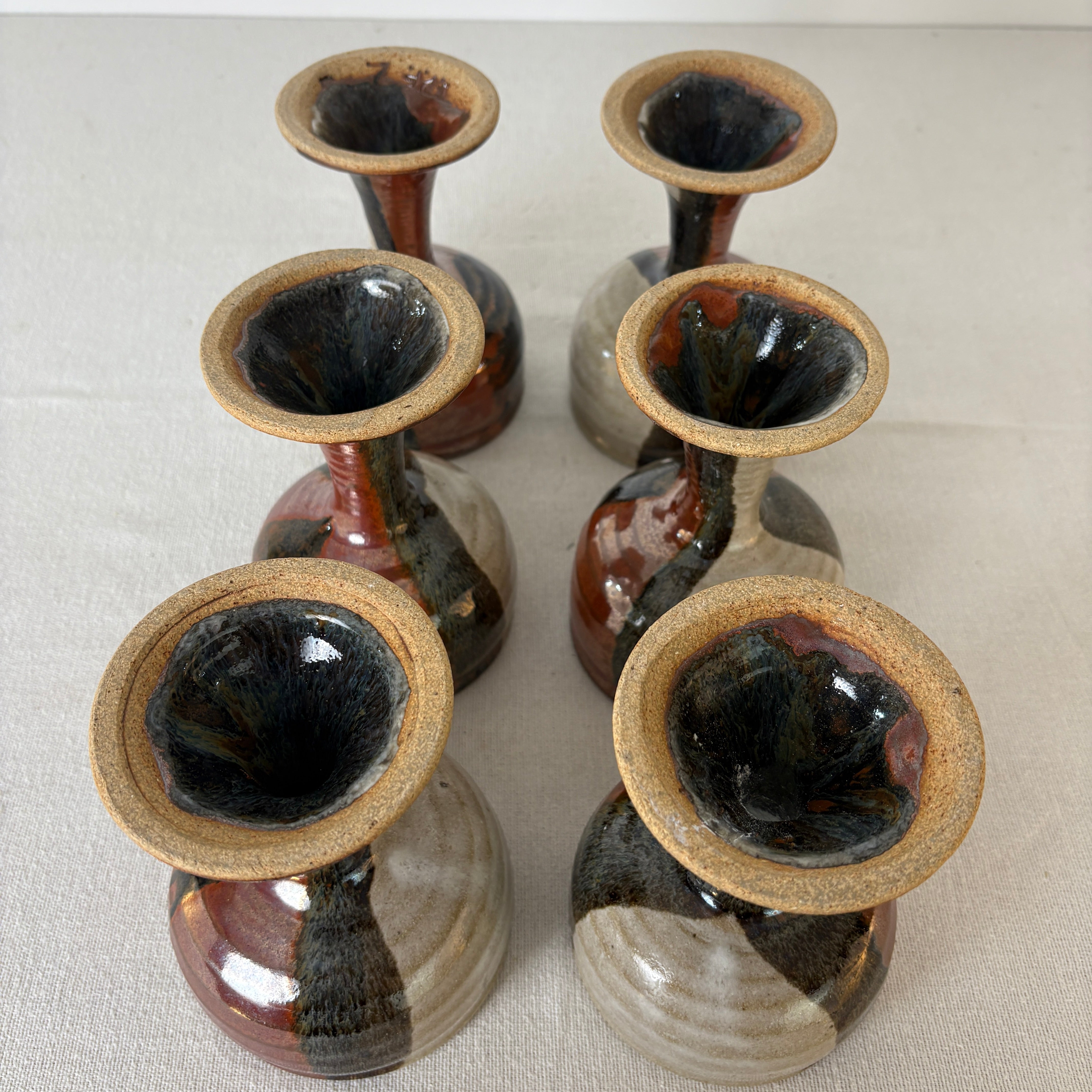 Set of 6 Pottery Goblets, Sku 033013