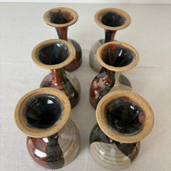 Set of 6 Pottery Goblets, Sku 033013