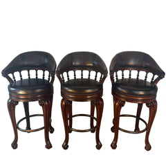 Set of 3 Thomasville Swivel Barstools, Sku 033247
