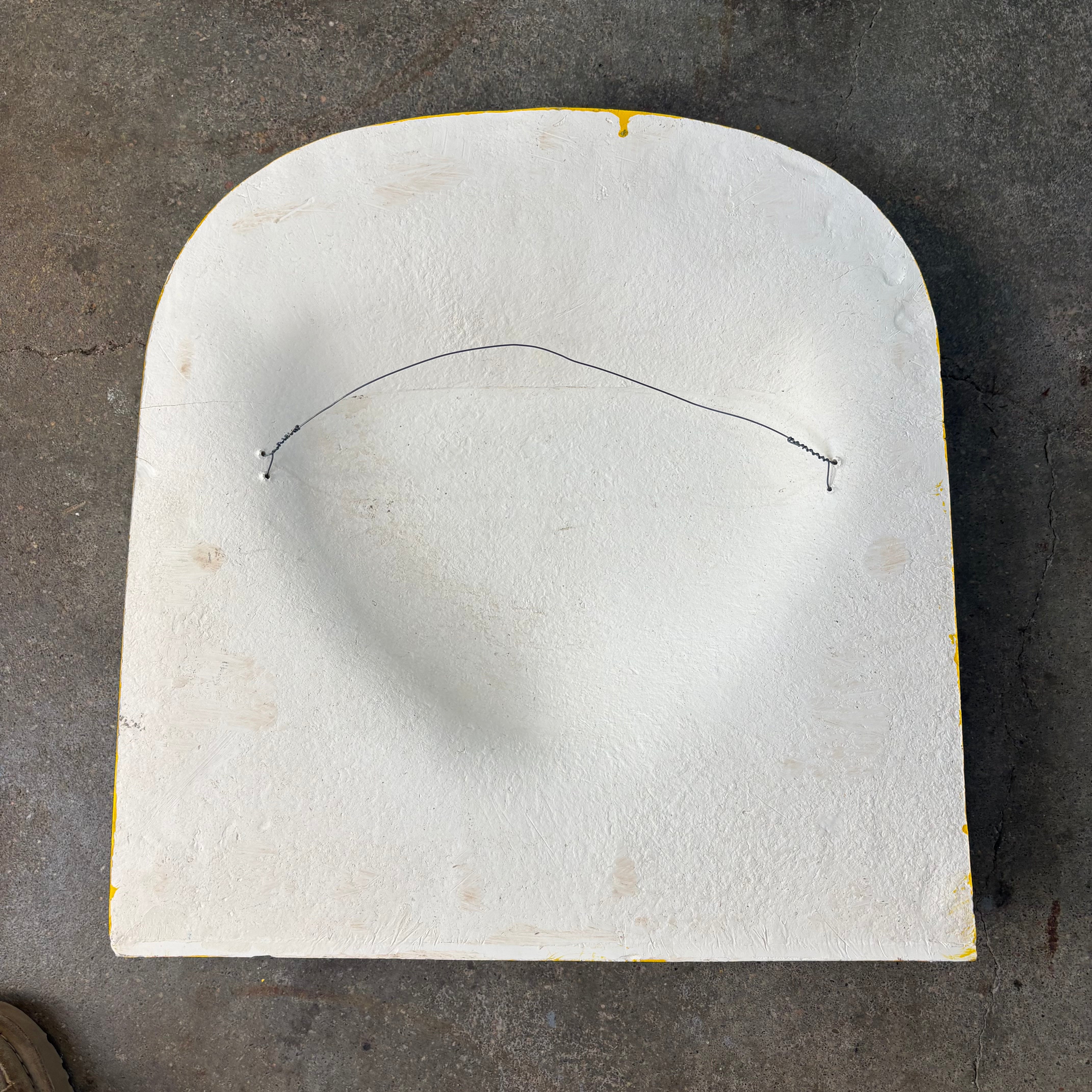 Ceramic created and painted by Max Lehman, Yellow Ground Color. Sku, 032985