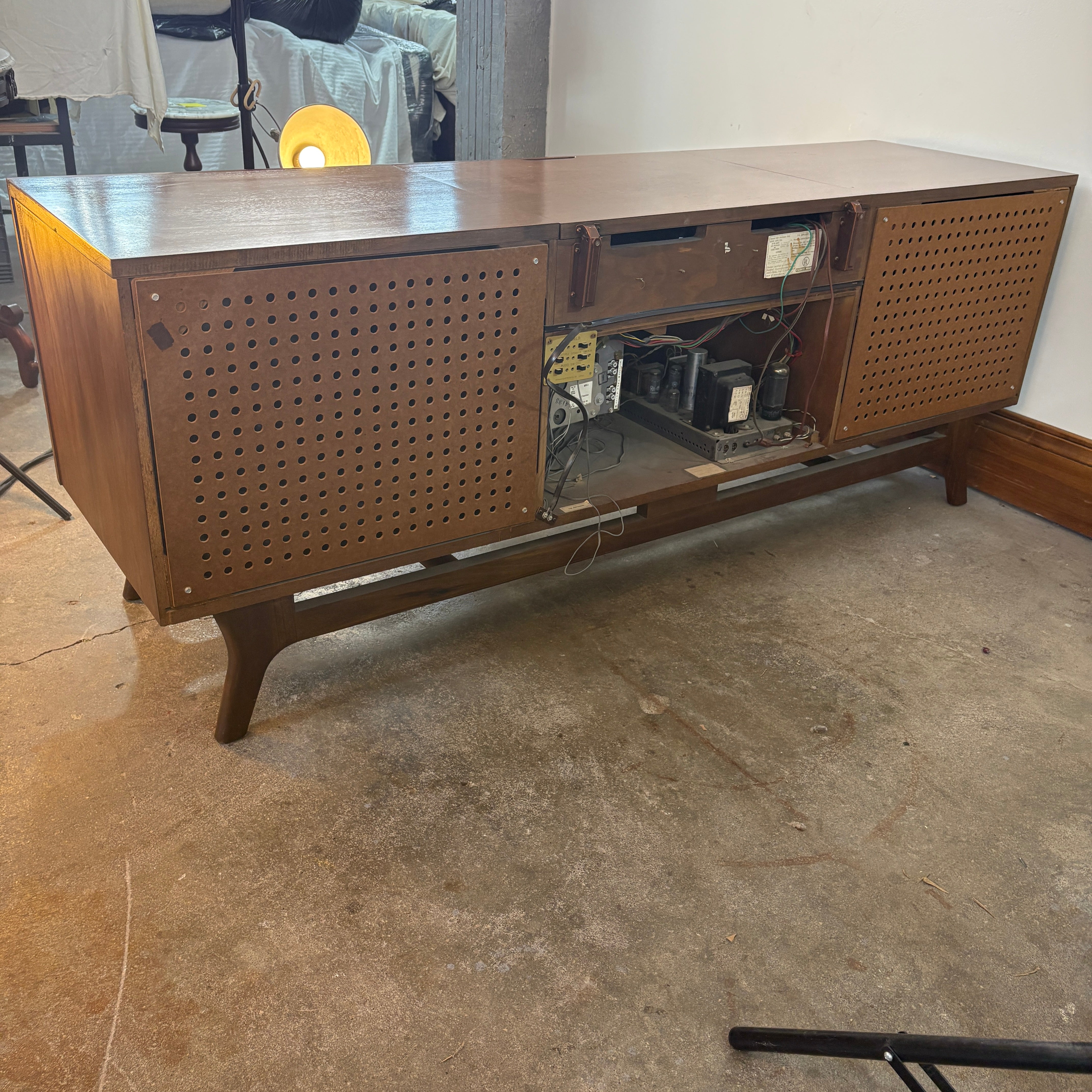 Packard Bell Vintage Stereo Console, MCM, Functioning, Sku: 033045