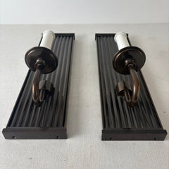 Louis & Baldinger & Sons Bronze Sconces, Sku 033149