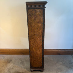 Tall Animal Themed 10 Door Cabinet with Woven Sides, Sku 033256