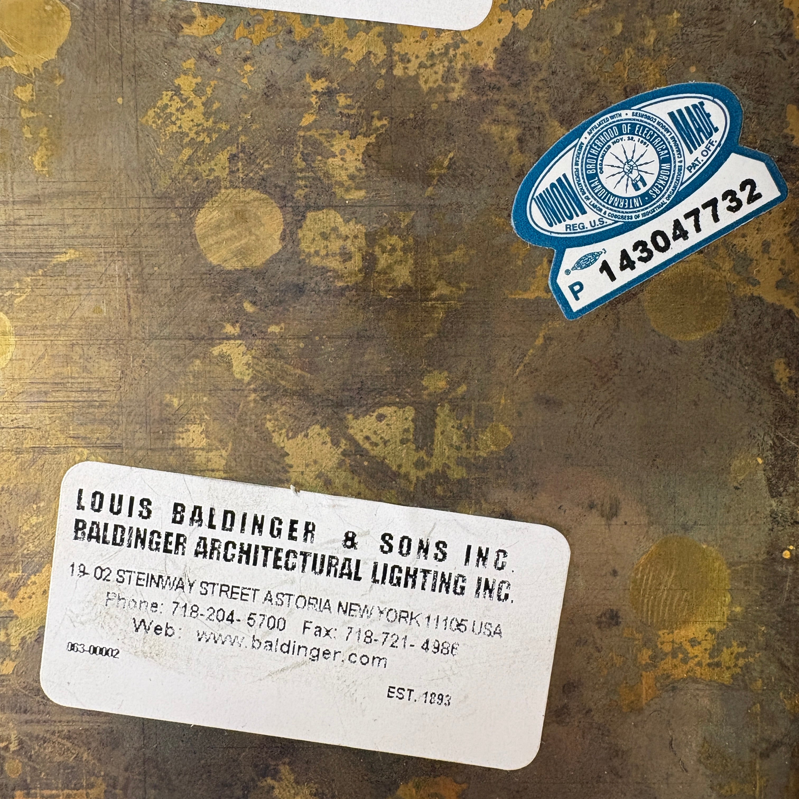 Louis & Baldinger & Sons Bronze Sconces, Sku 033149