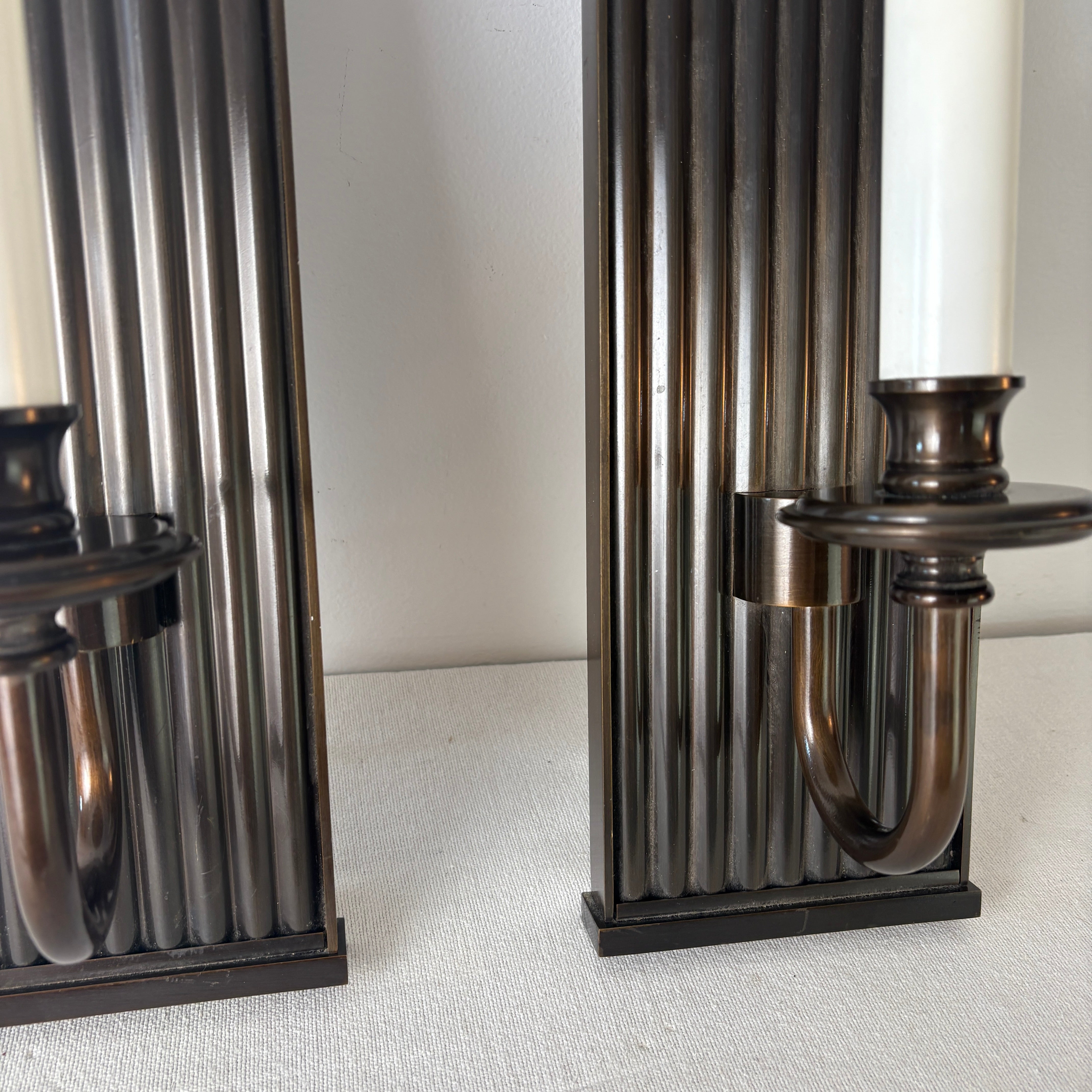 Louis & Baldinger & Sons Bronze Sconces, Sku 033149