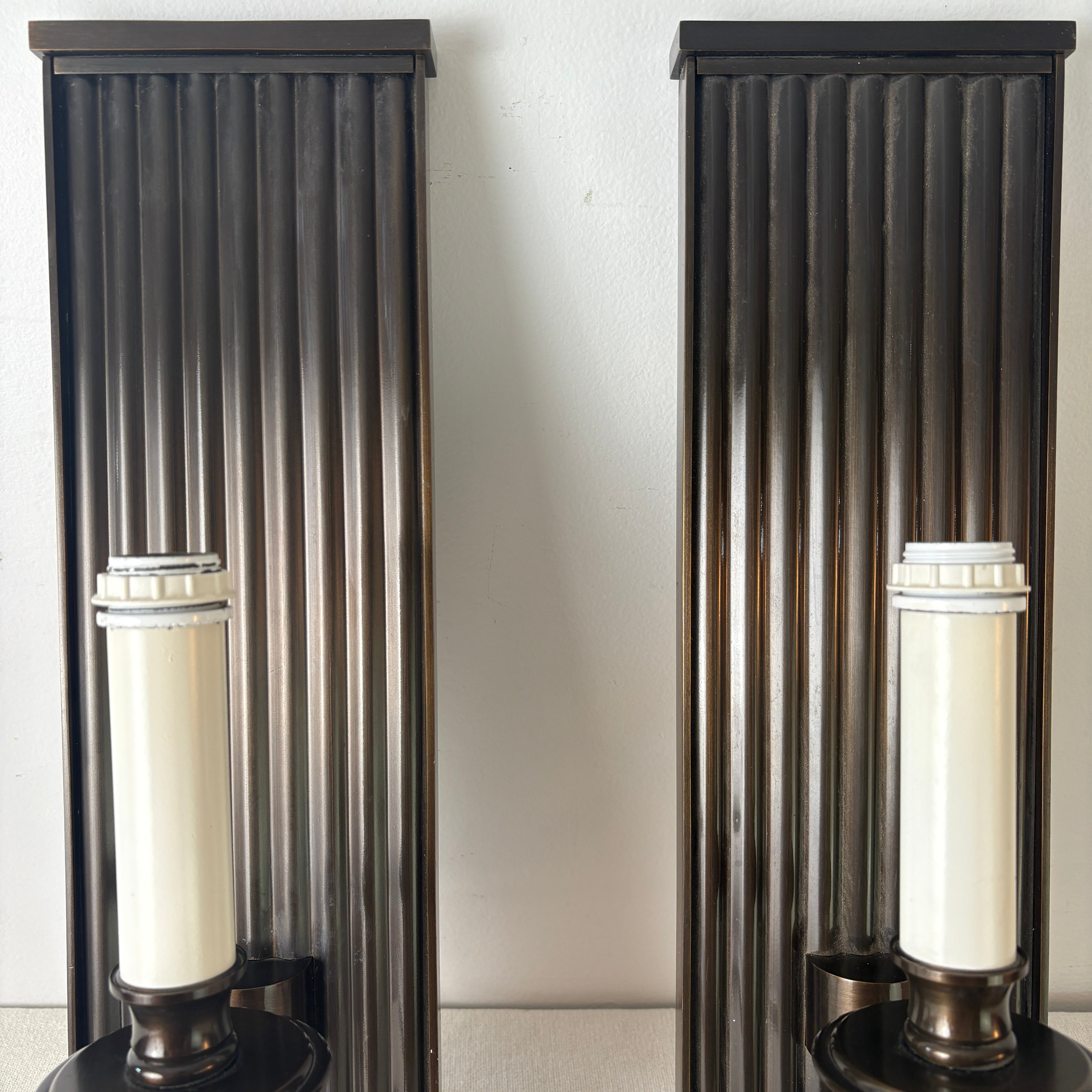 Louis & Baldinger & Sons Bronze Sconces, Sku 033149