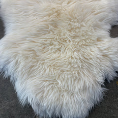 Double Sheep Pelt Rug, Ivory, Sku 033240