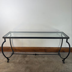 Metal & Glass Couch Table, Sku: 033126
