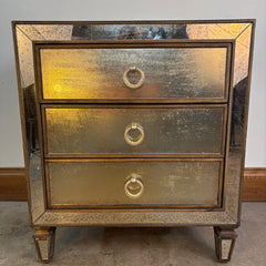 Hooker Mirrored 3 Drawer Chest, Sku 033006