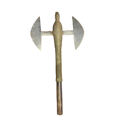 Antique Dual Blade Small Axe with Copper Wire Design, Sku: 032423