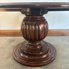 Bausman & Co. Parquet Style Top on Turned Single Pedestal Base, Sku 033231