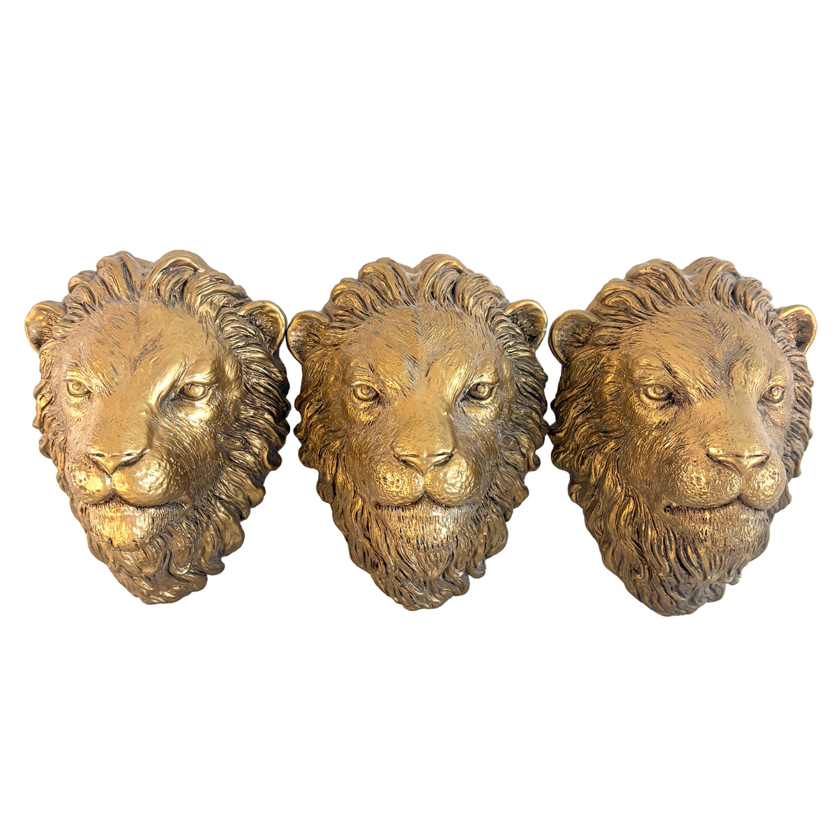Set of 3 Golden Kirsch Lion's Head Curtain Rod Holder, Sku: 033279