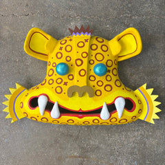 Ceramic created and painted by Max Lehman, Leopard. Sku, 032986