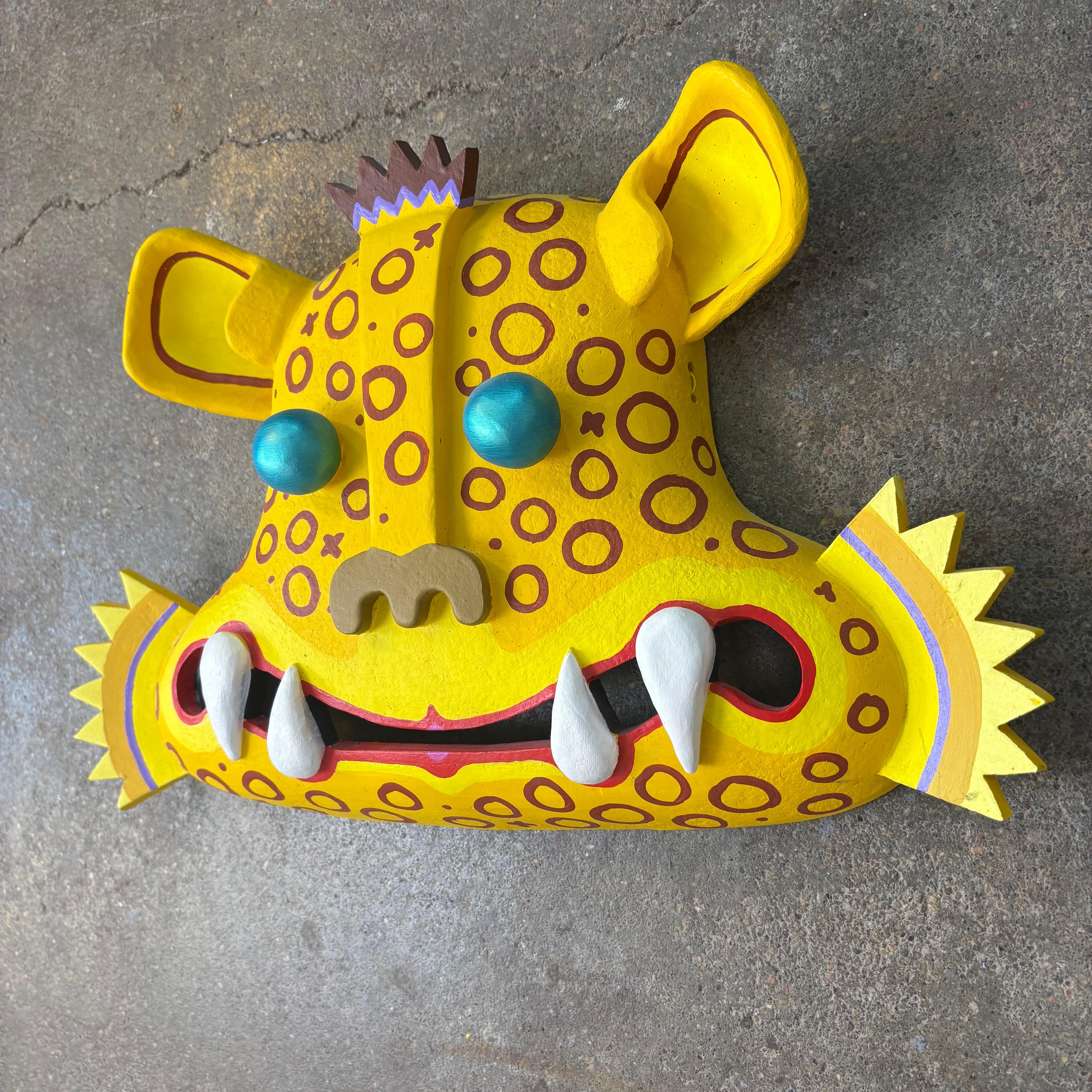 Ceramic created and painted by Max Lehman, Leopard. Sku, 032986